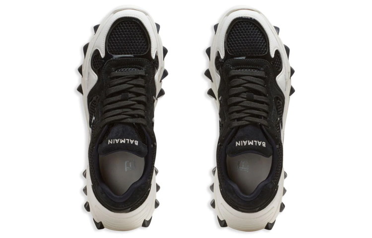 Мужские кроссовки BALMAIN Mesh Sneakers (черные) — фото 3