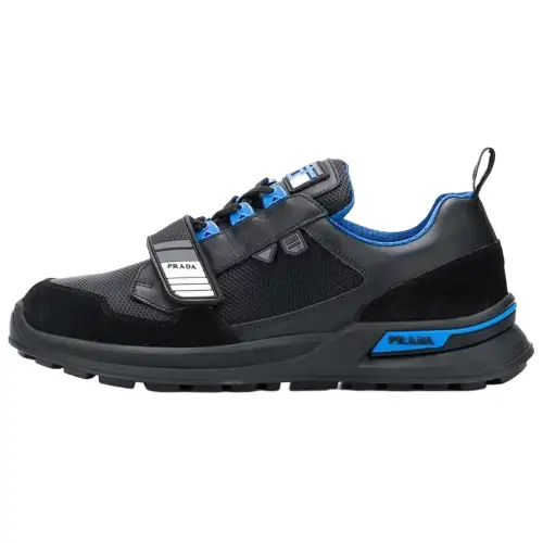 PRADA Mechano Leather Black Blue