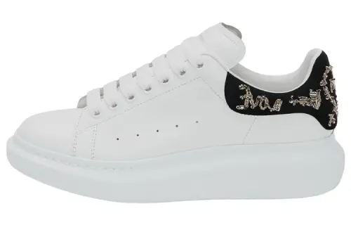 Alexander McQueen Sequin Embellished Lace Up Sneakers