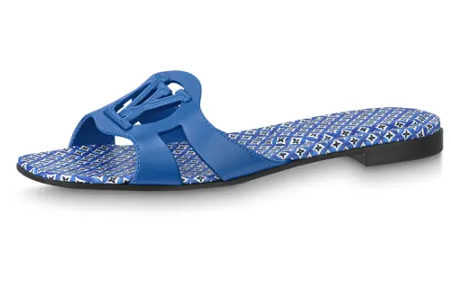 LOUIS VUITTON Isola Slide Slippers Women's Blue