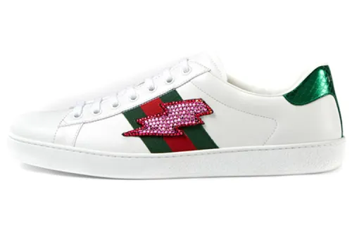 Gucci Ace Embroidered 'Lightning Bolt'