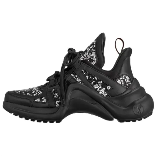 LOUIS VUITTON Archlight Leather Low top Chunky Sneakers Women's Black