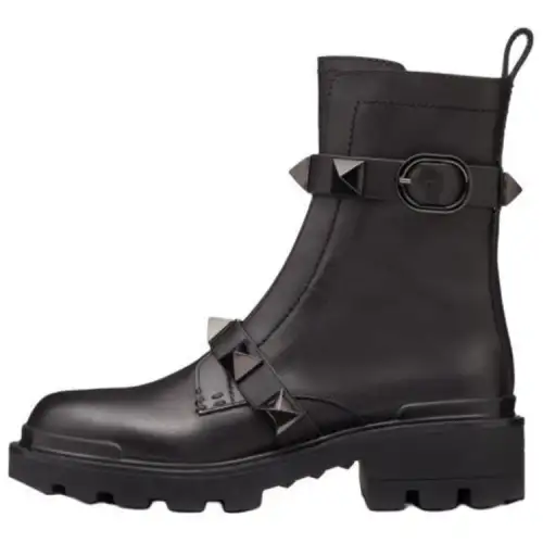 Valentino Garavani Rockstud Combat Boots Women's