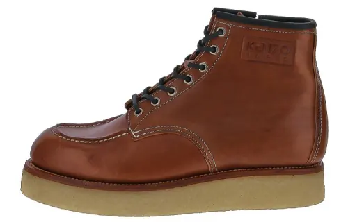 KENZO Takumi Takada Leather Ankle Boots Men's Brown