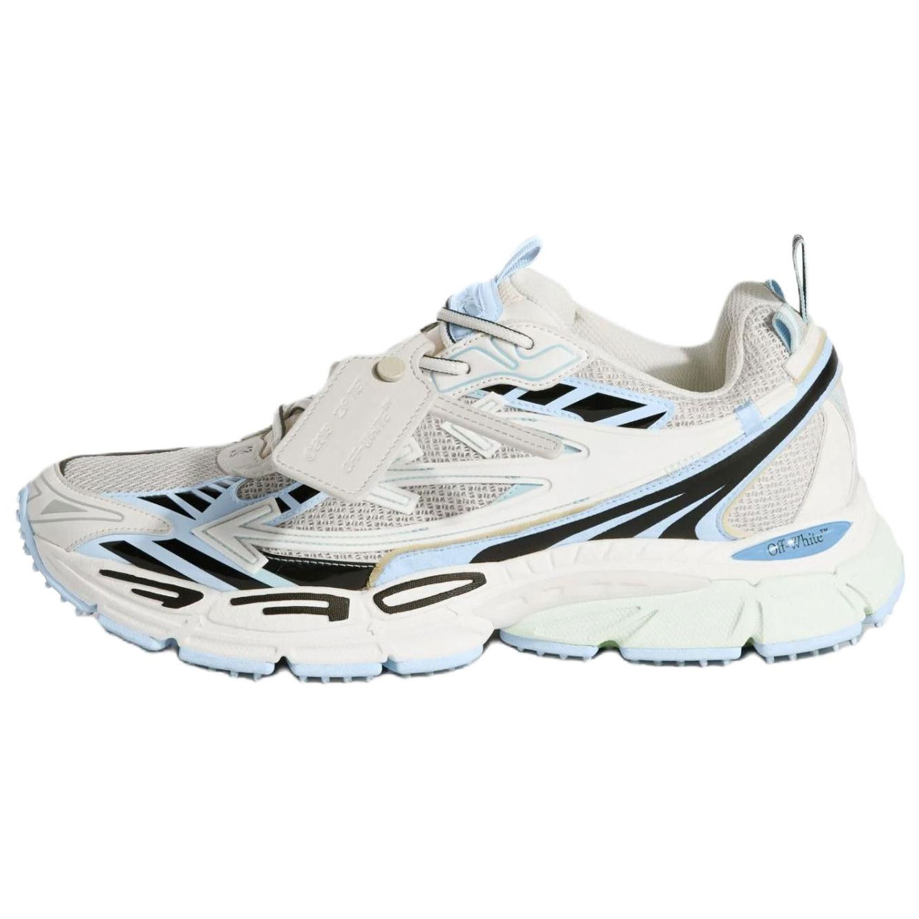 Женские кроссовки OFF-WHITE Be Right Back (бело-синие)