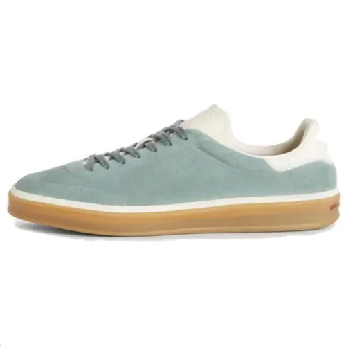 Loro Piana Suede Low top Skateboard Shoes Men's Green