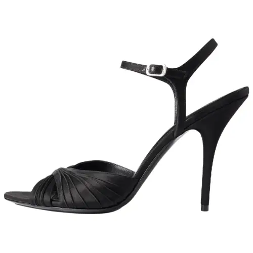 Balenciaga Dynastie One Strap Sandals 11cm Women's Black