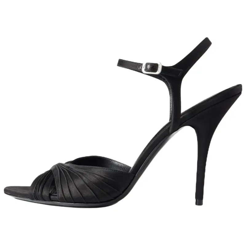 Balenciaga Dynastie One Strap Sandals 11cm Women's Black