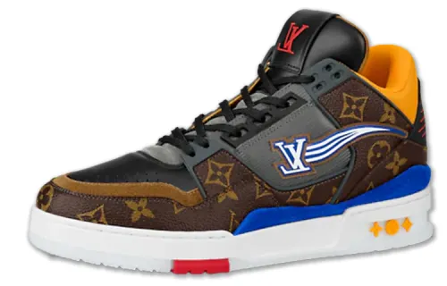 LOUIS VUITTON Trainer Low top Stylish Skateboarding Shoes Men's Brown