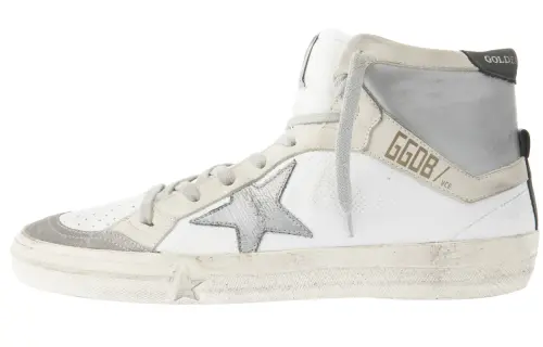 Golden Goose Skateboard Shoes Women's Low Top Silver