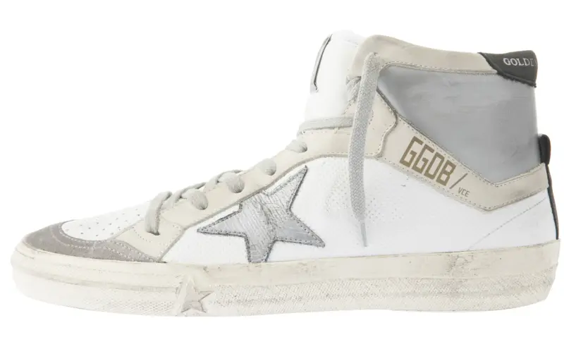Golden Goose Skateboard Shoes Women's Low Top Silver