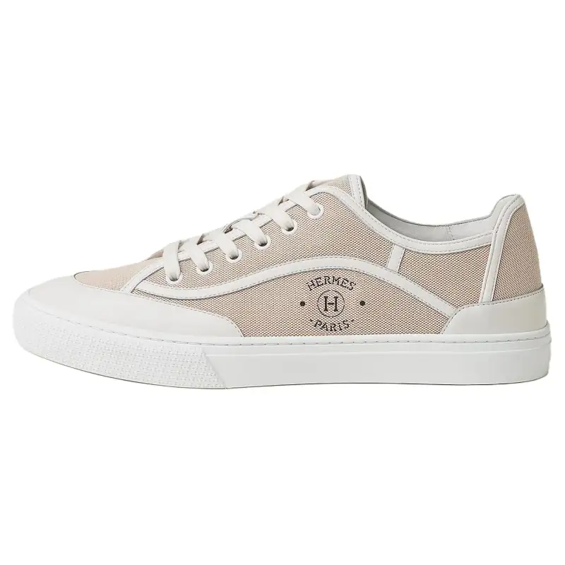 HERMES Get Low top Skateboard Shoes Men's Pink White