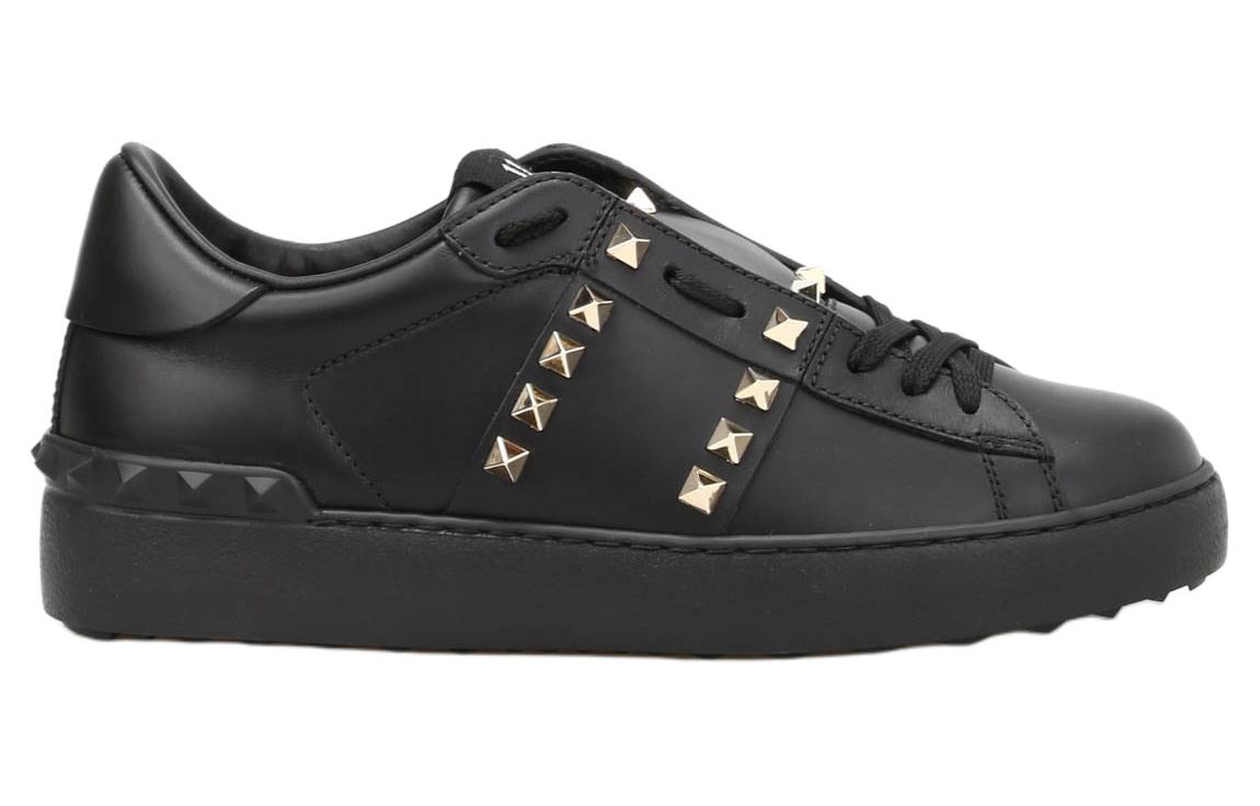 Женские кеды Valentino Rockstud (черные) — фото 2
