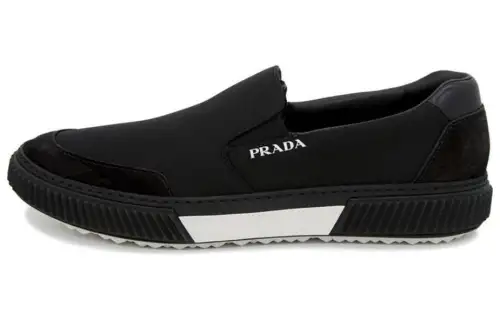 PRADA Leather Slip-On 'Black'