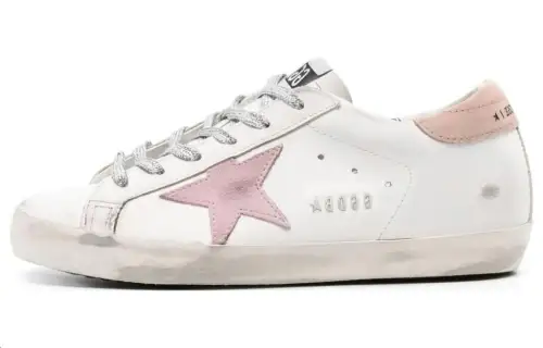 Golden Goose Super Star White Antique Pink Women's