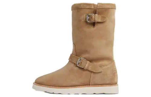 KENZO Leather Shearling Boots