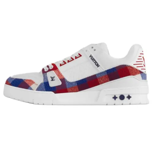 LOUIS VUITTON Trainer Casual Shoes Men's White Red