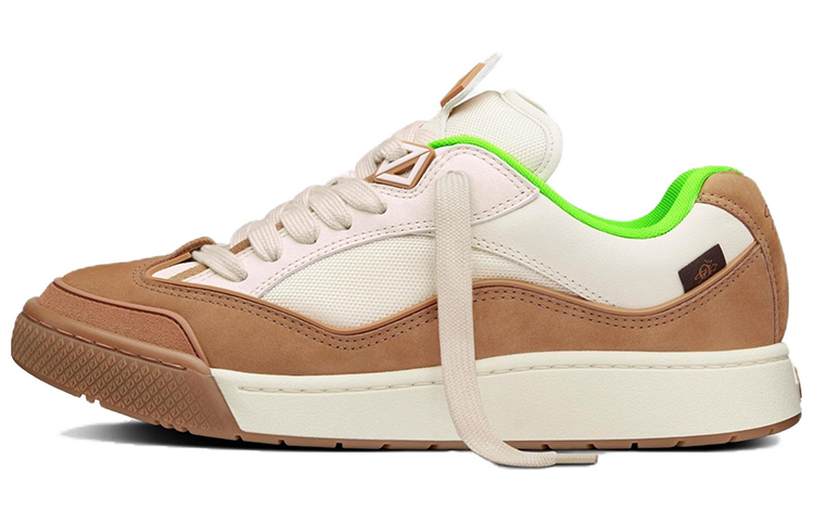 Мужские кеды Travis Scott x DIOR B713 (коричнево-бело-зеленые)