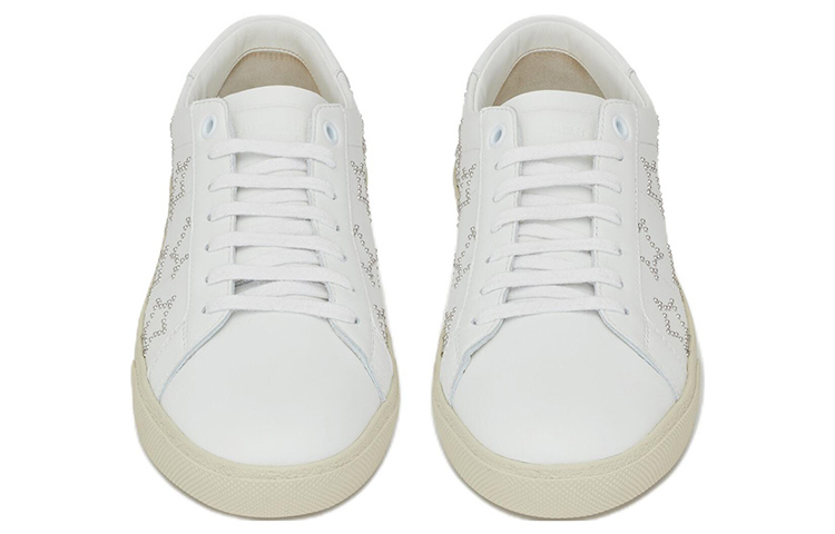 Женские кеды SAINT LAURENT (белый) — фото 3