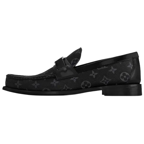 LOUIS VUITTON Major Loafers Men's Black