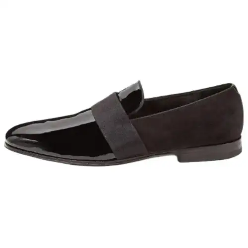 FERRAGAMO Salvatore Round Toe Slip-on Derby Shoes Casual Shoes Women's Black