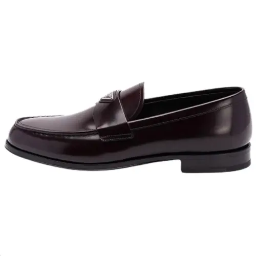 PRADA Loafers Men's Burgundy