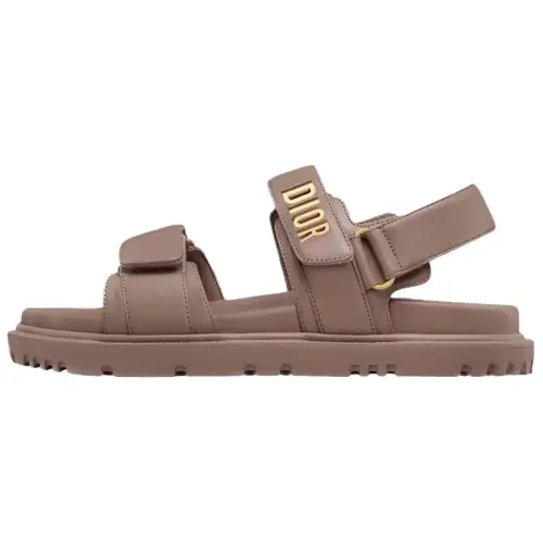 DIOR Dioralps Beach Sandals Women's Gray