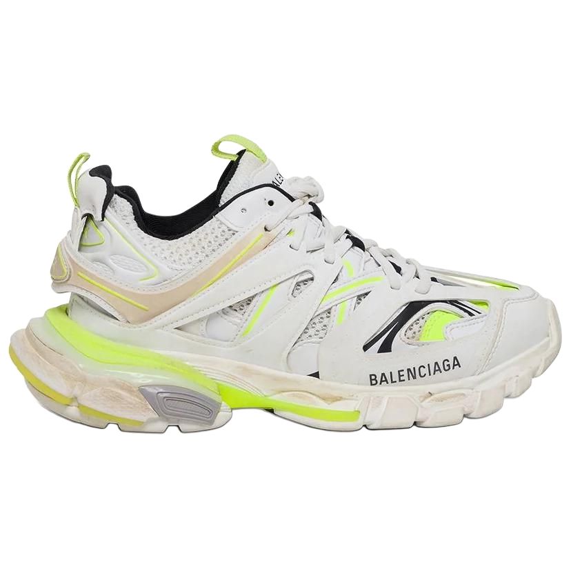 Женские кроссовки Balenciaga Track (бело-зеленые) — фото 2