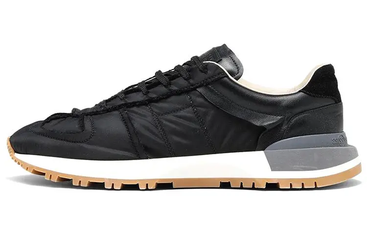 Maison Margiela Panelled Lace Up Sneakers