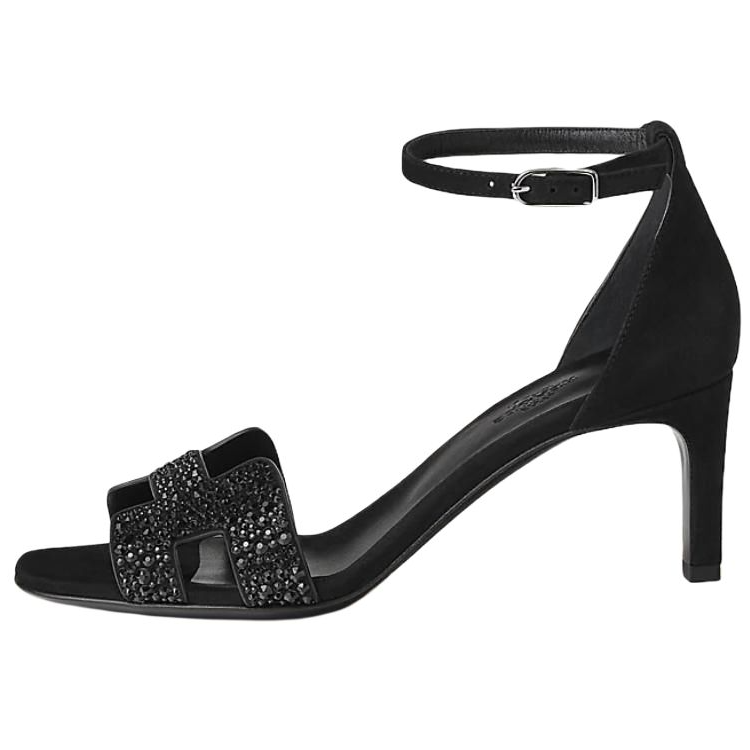 Женские сандалии Hermes Joy (черные)