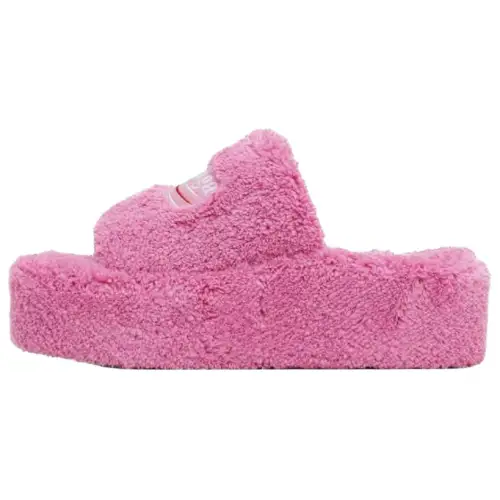 Balenciaga Furry Slide Slippers 6.3cm Women's Pink