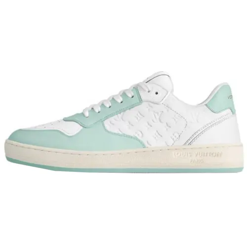 LOUIS VUITTON Stadium Cow Leather Skateboard Shoes Women's Green