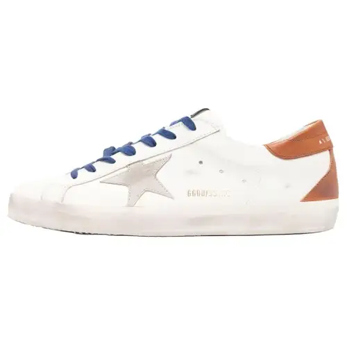 Golden Goose Super Star White Ice Brown Blue