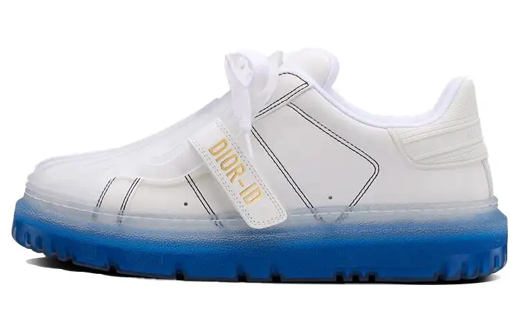 DIOR Id White Deep Blue Transparent Rubber Women's