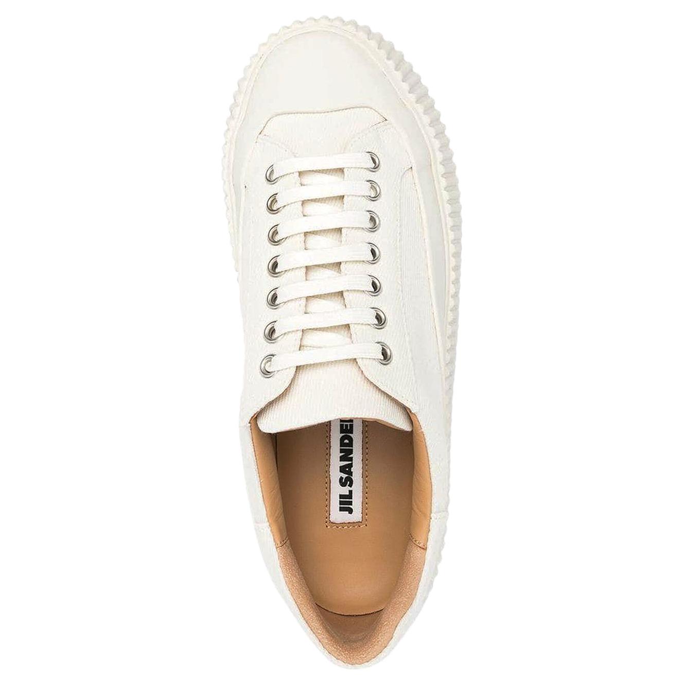 JIL SANDER Canvas Low-top Sneakers