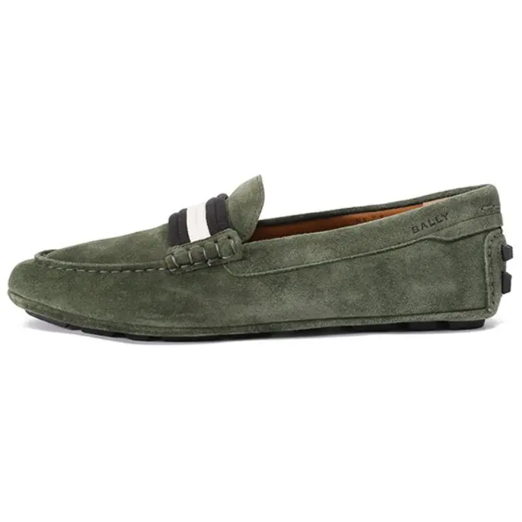 BALLY Gommino Loafers Men's Army Green