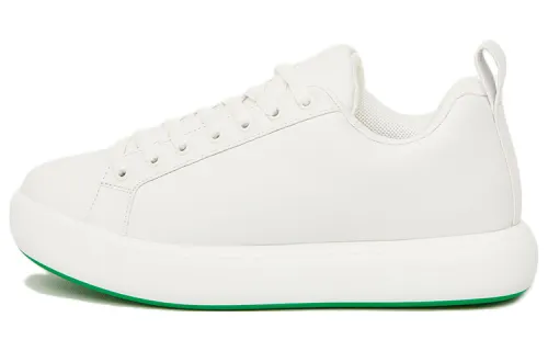 Bottega Veneta PILLOW Cow Leather Stylish Skateboarding Shoes Men's White