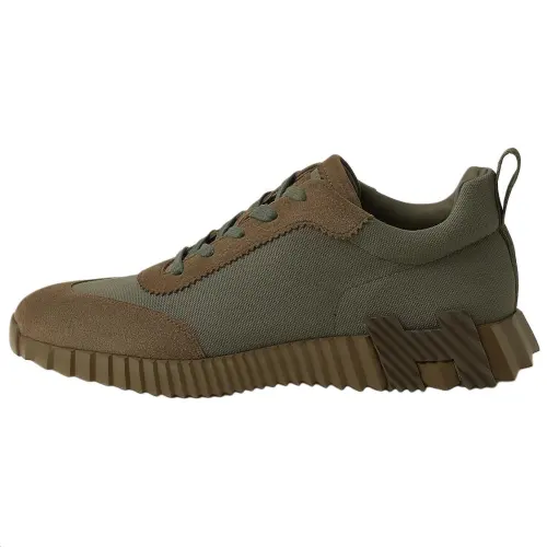 HERMES Bouncing Low top Casual Shoes Men's Green