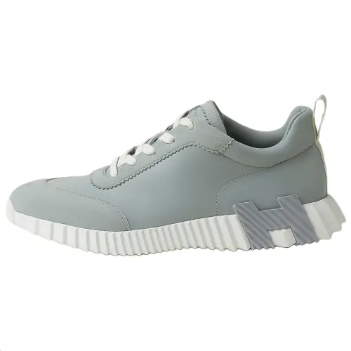 HERMES Bouncing Low top Casual Shoes 4cm Men's Cloud Gray