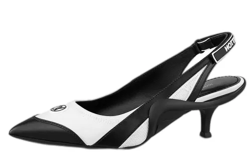 LOUIS VUITTON Archlight Leather Slim Heel High Heels Women's Black