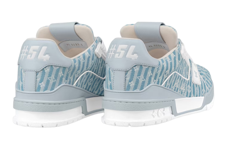 Мужские кеды Louis Vuitton Trainer (синие) — фото 4