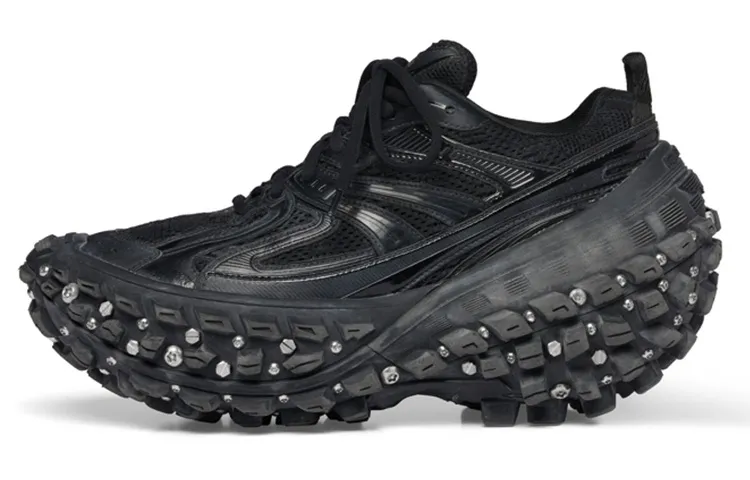 Balenciaga Bouncer Defender Screw Sneakers 'Worn Out Black'