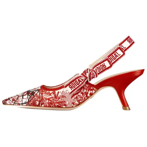 DIOR J'Adior Slim Heel High Heels Women's Red