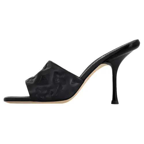 LOUIS VUITTON Revival Slide Slippers Women's Black