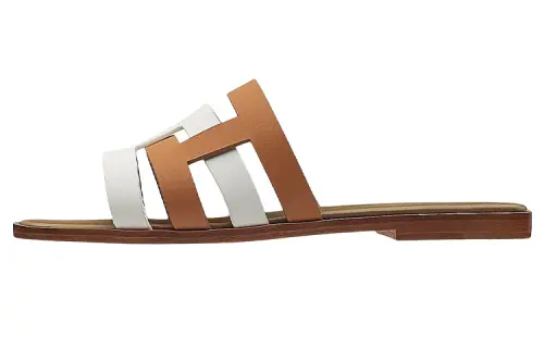HERMES Amore Slide Slippers Women's Brown