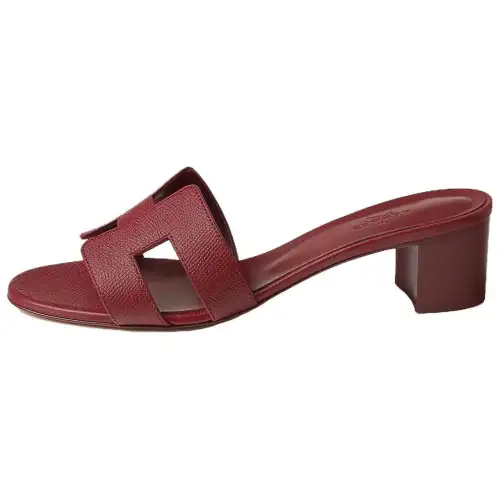 HERMES Oasis Quiet Slide Slippers Women's Red