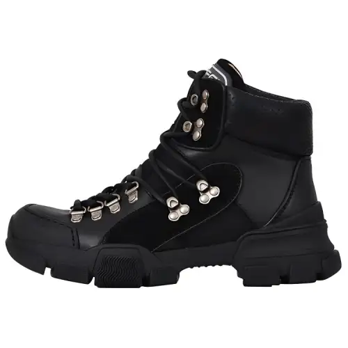 GUCCI Leather Ankle Boots Women's Black