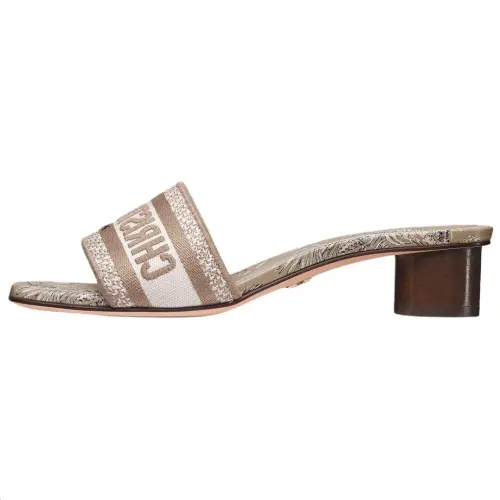 DIOR Dway Slide Slippers 3.5cm Women's Light Umber