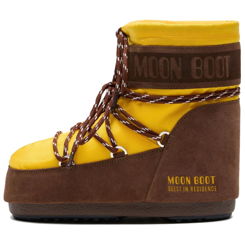 Женские сапоги Moon Moon Boot x GUEST IN RESIDENCE (желтые)