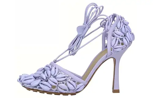 Bottega Veneta High Heels 9cm Women's Purple